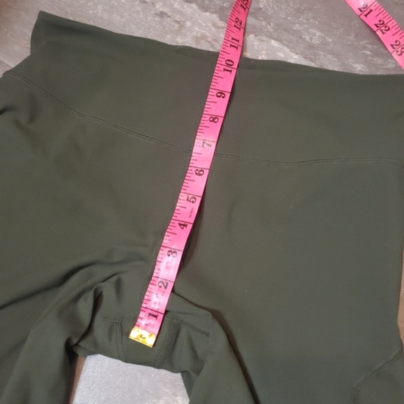 Free People Movement Genesis Yoga 7/8 Legging. Crop. 24". Green. High Rise. L. - Picture 10 of 11